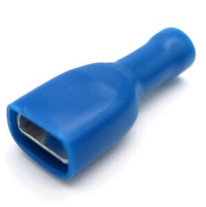 BLUE SPADE (FEMALE) TERMINAL 6.3MM (100)