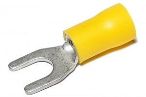 Yellow Fork Connector 4.3Mm (100) Wt32 - Duchy Fasteners