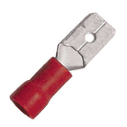 Red Tab Male Terminal 2.8MM (100)