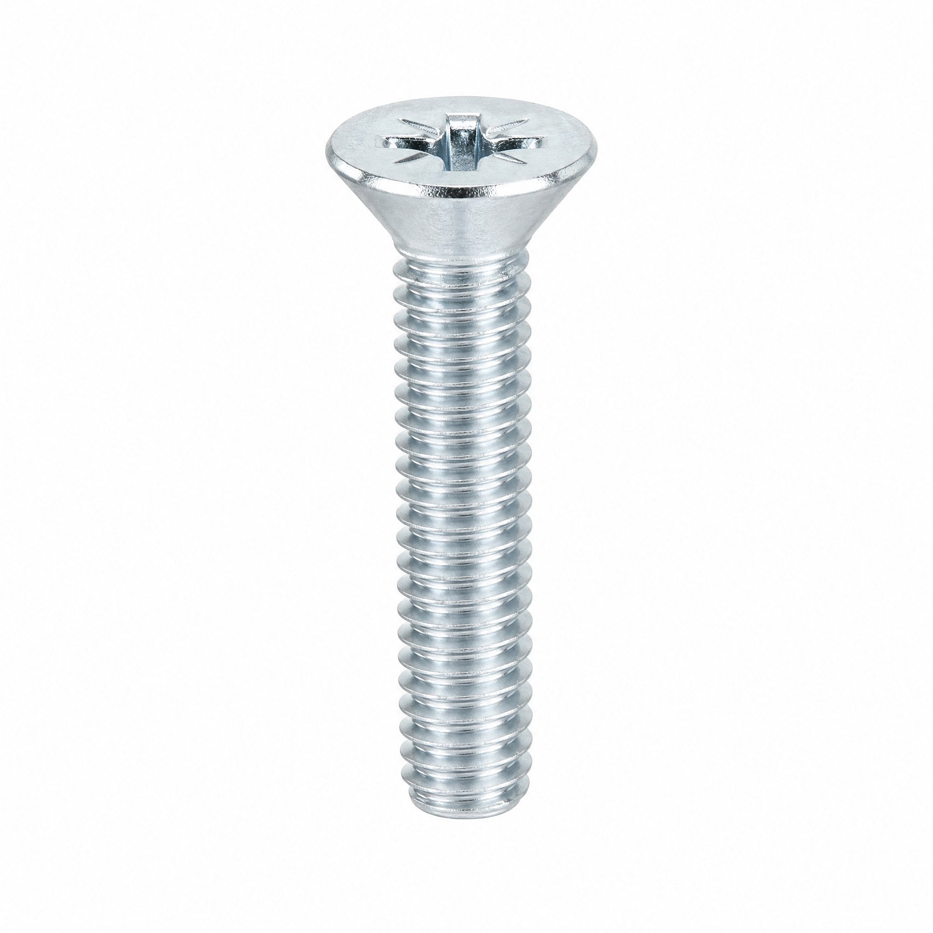 Zinc Plated Pozi Raised Countersunk Machine Screw DIN 966