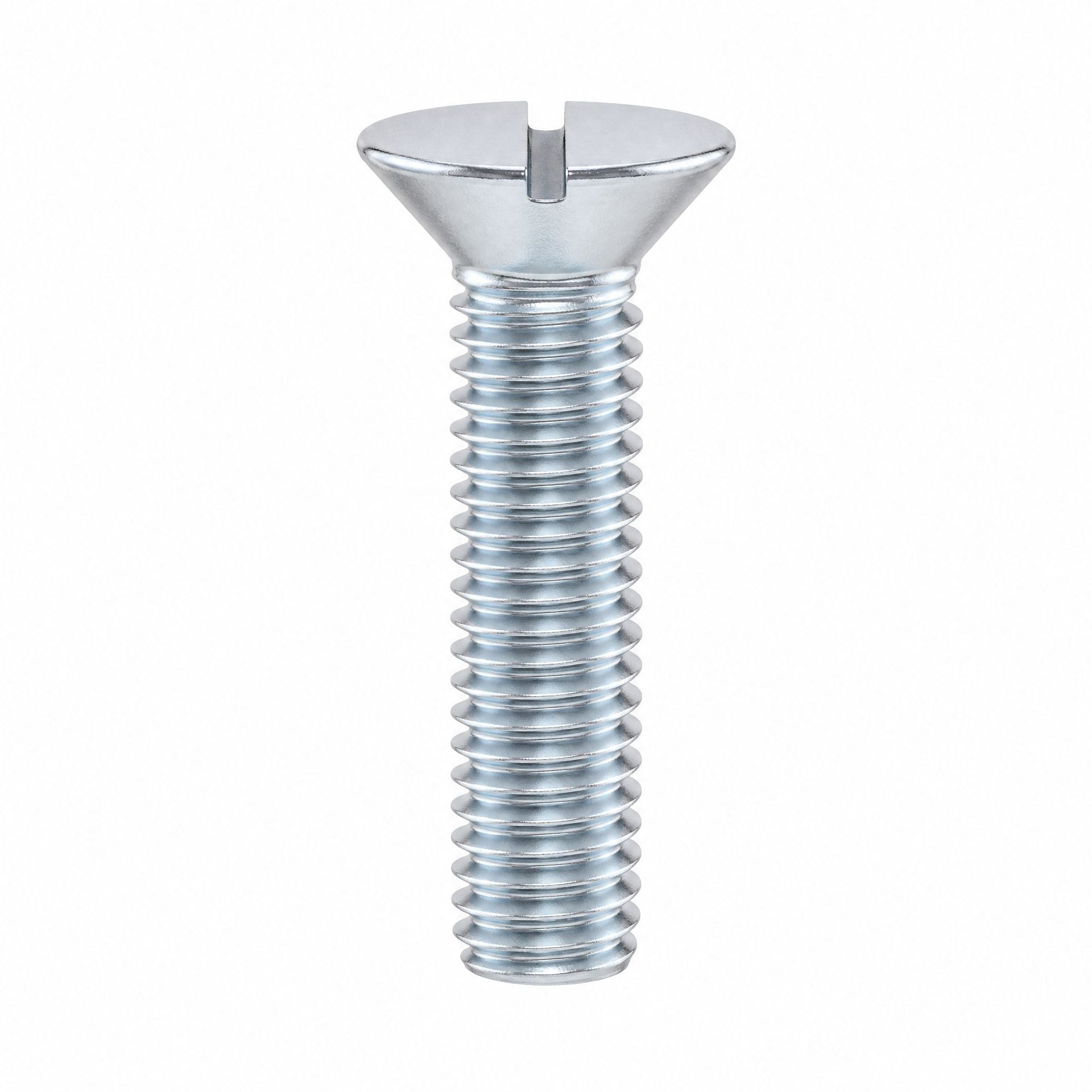 Zinc Plated Slotted Countersunk Machine Screw DIN 963