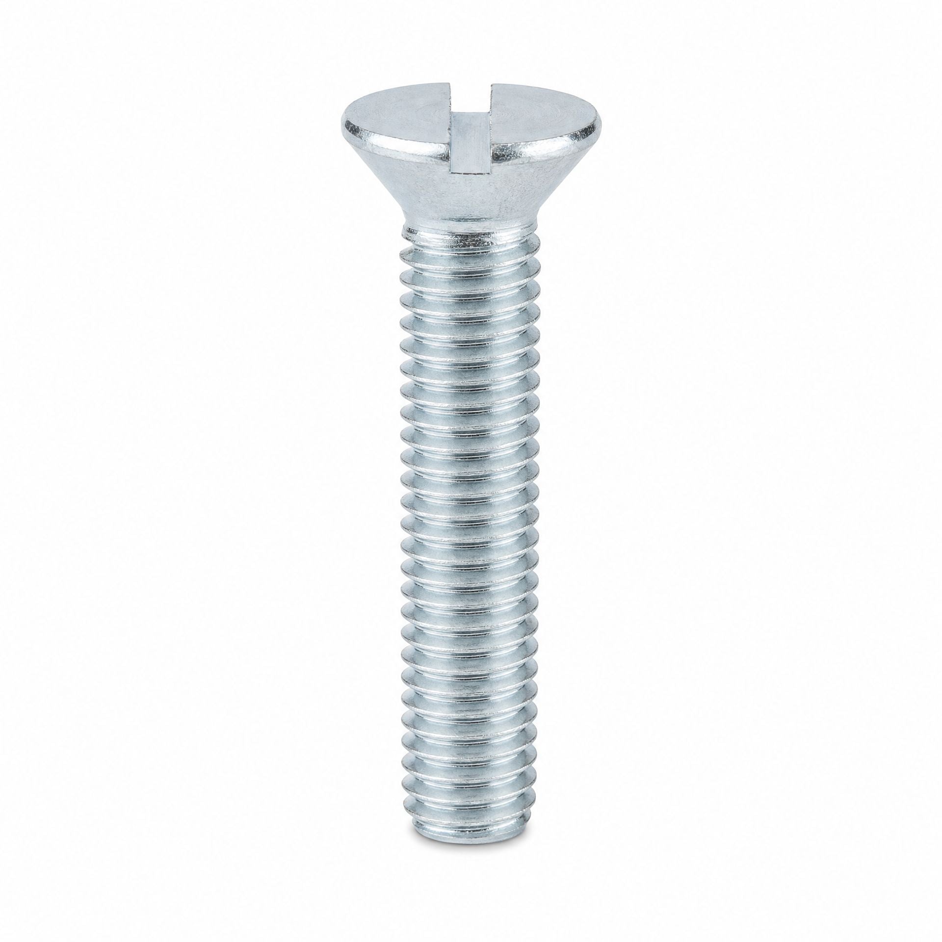 ZINC PLATED SLOTTED RAISED COUNTERSUNK MACHINE SCREW DIN 964